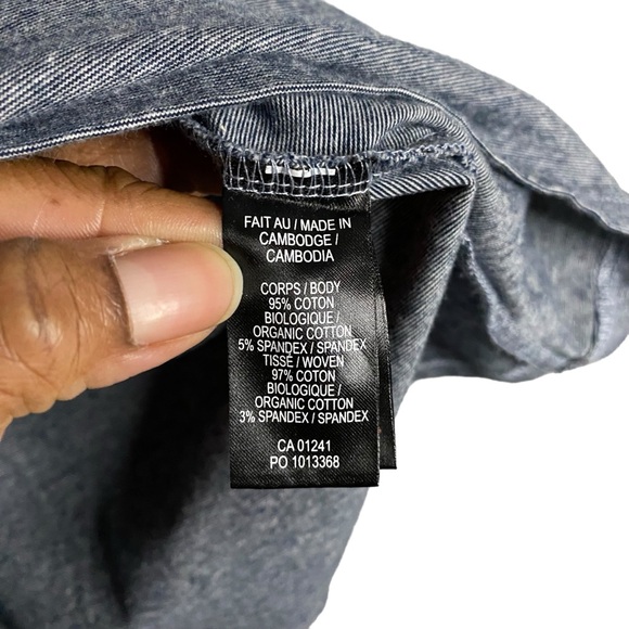 Simons Men's Gray Long Sleeve Floral Trim Shirt - Picture 6 of 8